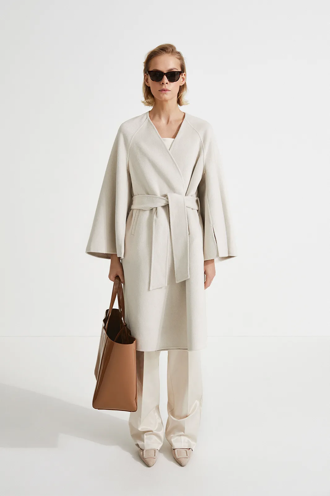 TRENTO COAT LONG - CREAM